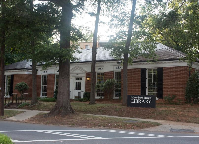 An image of the Myers Park Library